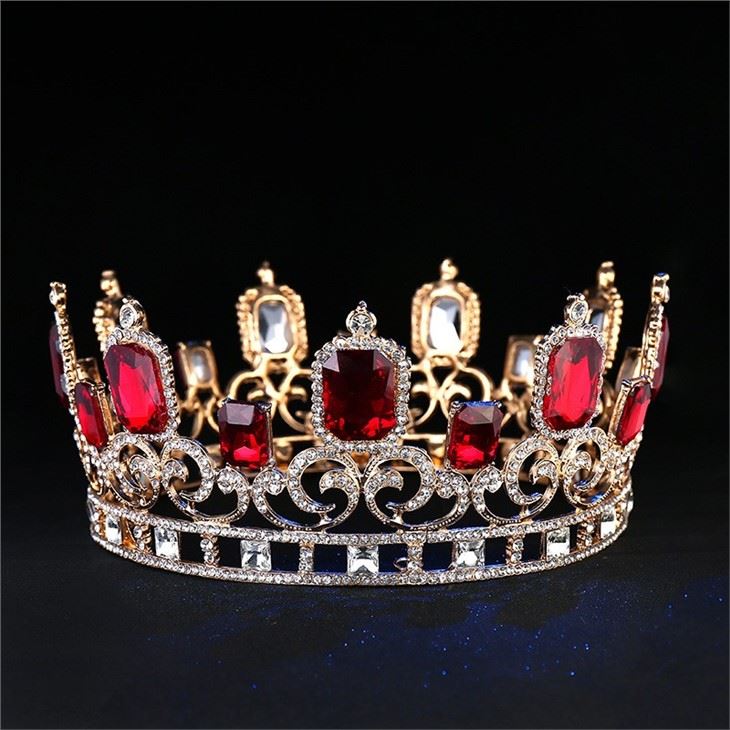 Quality Queen Crown Cubic Zircon Jewelry Tiara Fantastic Design Gold Plating Crown For Women